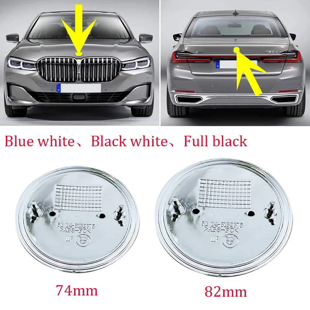 82mm 74mm 45mm Car Front Hood Rear Trunk Emblem Badge Bonnet Logo For BMW E46 E36 E39 E90 E87 E60 F10 F30 X5 X6 X7 Accessories |