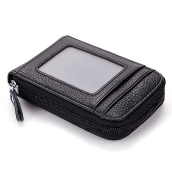 

Newest Fashion 11 Bits Useful Business Credit Card Holder PU Leather Cards Holders Organizer Manager For Women Men Purse