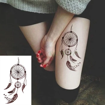 

Waterproof Temporary Tattoo Stickers folk custom style feather Fake Tatto Flash Tatoo Body Art tattoos for Girl Women Men kid