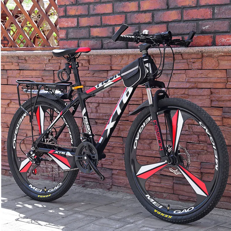 26 Inch Mountain Bicycle 21/24/27 Speed Adult Variable Speed Bicycle Student Deluxe Off-Road Double Disc Brake Bike