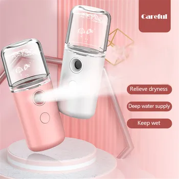 

30ML Mini Nano Facial Sprayer USB Nebulizer Face Steamer Humidifier Hydrating Anti-aging Wrinkle Women Beauty Skin Care Tools