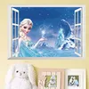 3D Мультяшные настенные наклейки Frozen2 для детской комнаты, спальни, настенные декоративные наклейки, постеры с принцессой и Анной ► Фото 2/6