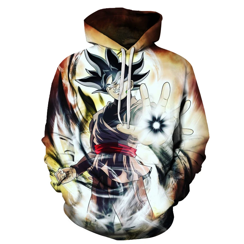 Última Sudadera con capucha Anime Hip Hop Dragón Ball hombre juego de 3D Super Saiyan Dragón Ball sudaderas de Goku para hombres y con capucha y sudaderas| - AliExpress
