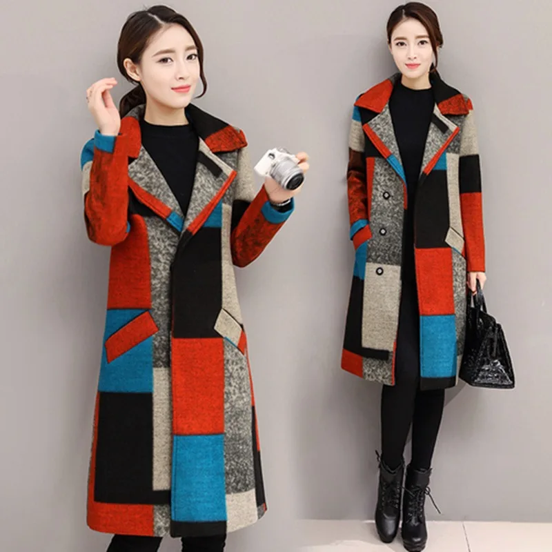 Трикотажное платье осень и зима стиль kuotajing Nobility средней длины выше колена базовый свитер платье