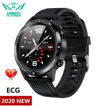

AMYNIKEER smart watch L12 fitness tracker supports Android and IOS Bluetooth call ECG blood pressure IP68 waterproof smartwatch