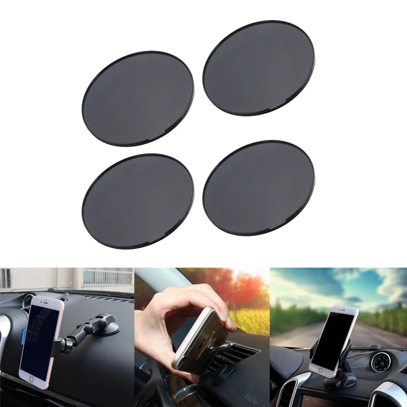 4pcs Adhesive Dashboard Disk Plate Mount Holder For Car Dashboards