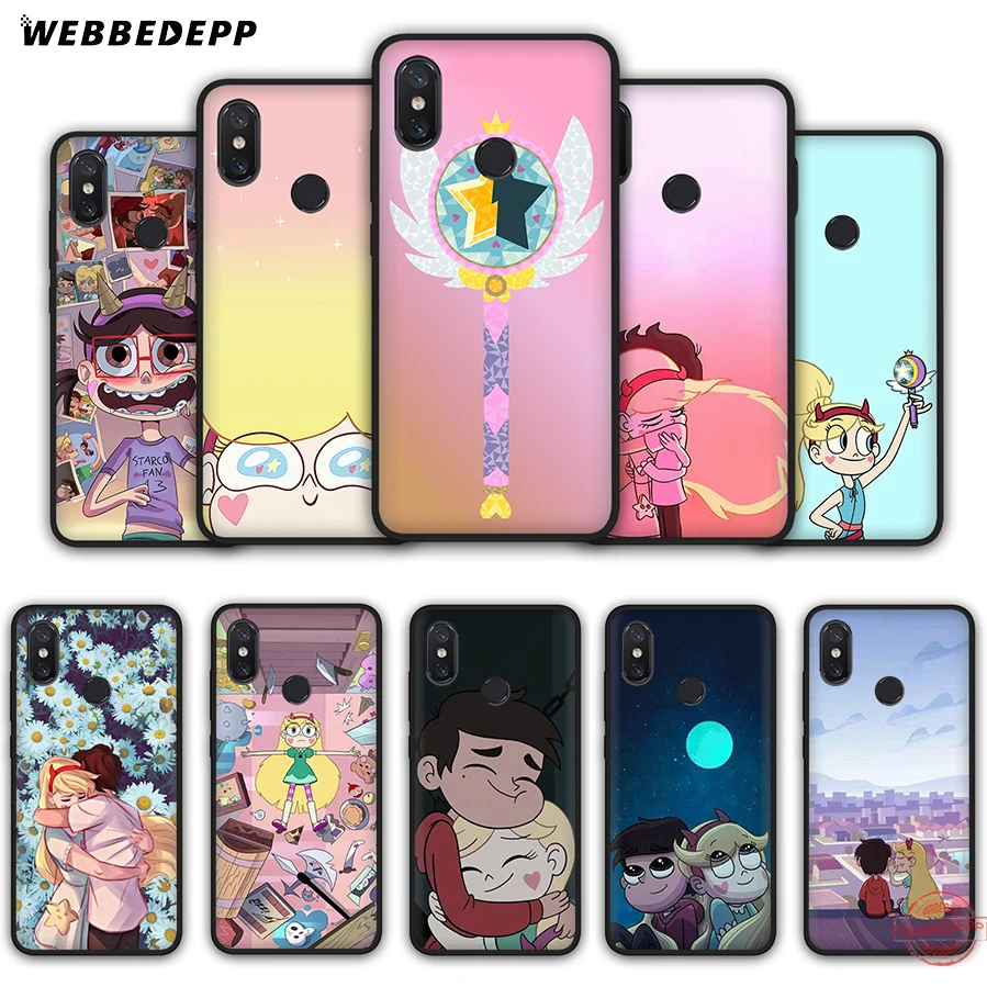 

WEBBEDEPP Star vs The Forces of Evil Soft Case for Xiaomi Mi Max 3 A3 9T Pro CC9 CC9E Redmi 7A K20 Pro Cover
