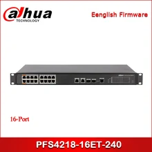 Сетевой видеорегистратор Dahua PFS4218-16ET-240 16-Порты и разъёмы коммутатор питания через ethernet