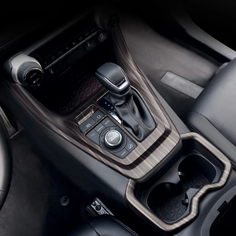 

Car Interior Peach Wood Decoration Accessories For Toyota RAV4 2019-2021 Instrument Console Gear Water Cup Cover Air Vent Trims
