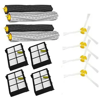 

1 set Tangle-Free Debris Extractor&Filters &Side Brush Replenishment kit for iRobot Roomba 800 900 series