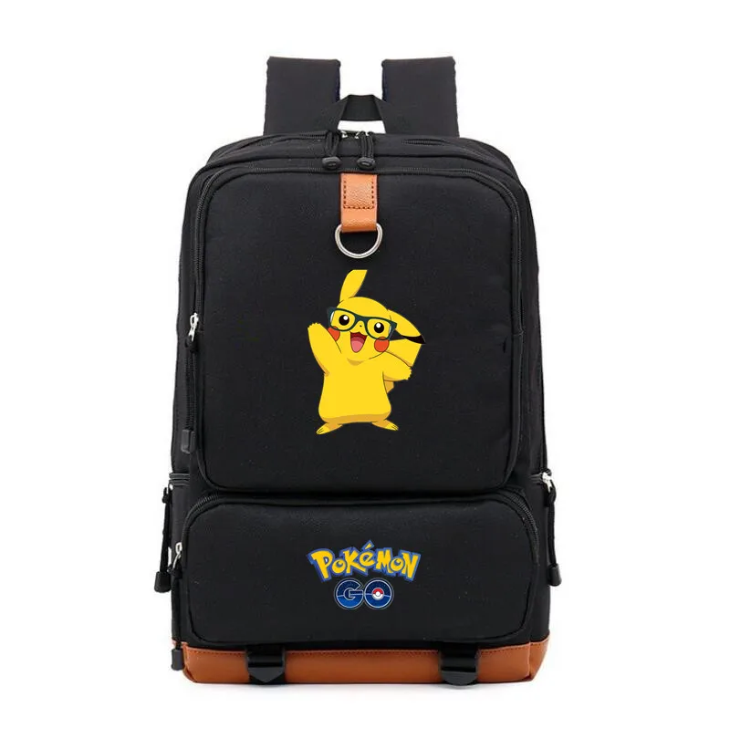 Карманный Монстр Пикачу mochila Печать Рюкзак для подростков Mimikyu Gengar школьная сумка на плечо Рабочая дорожная сумка для ноутбука рюкзак - Цвет: 2