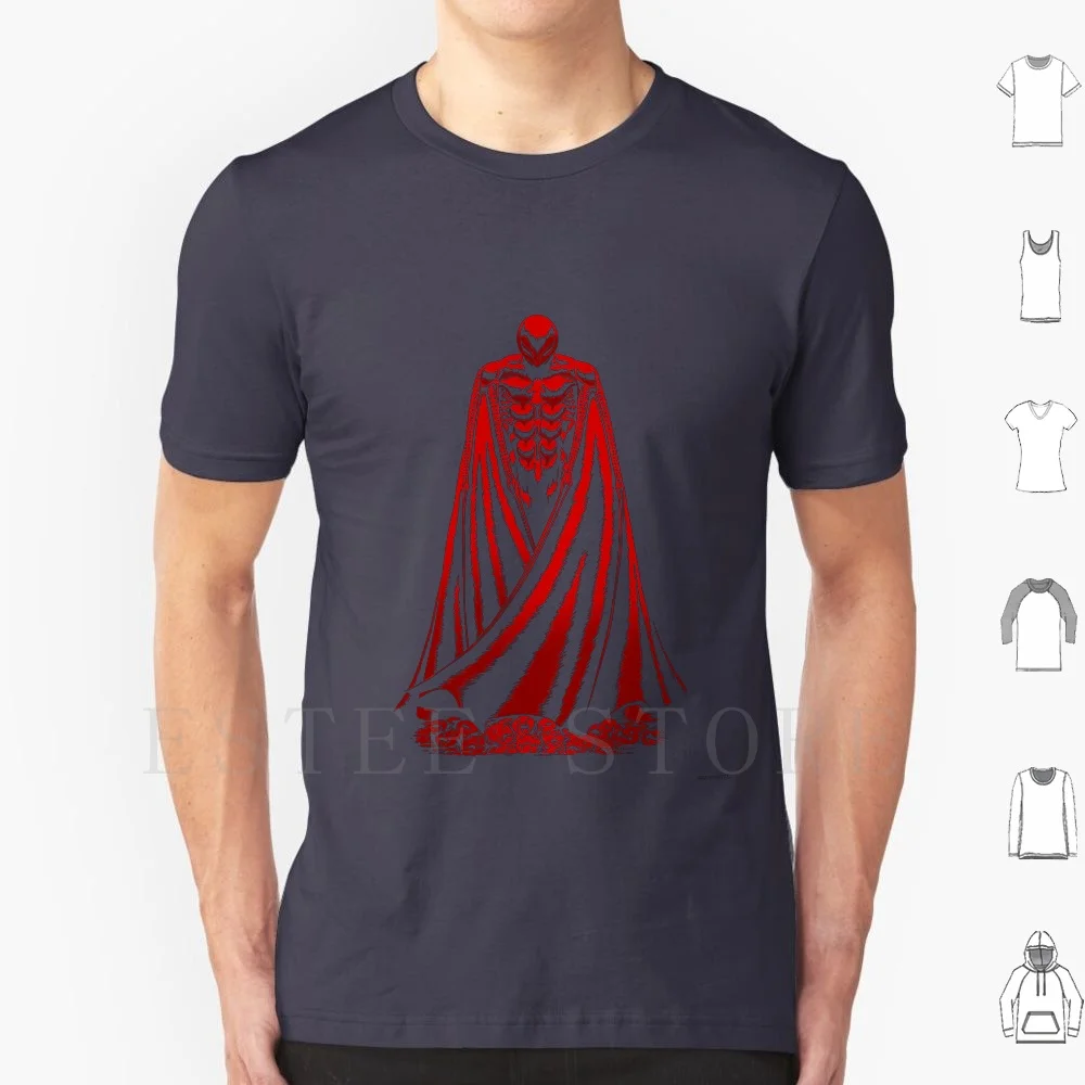 Femto T Shirt Uomo Cotone 6Xl Berserk Buds Griffith White Hawk Band Of The Hawk Casca Femto God Hand Behelit Dragon Rage Anger