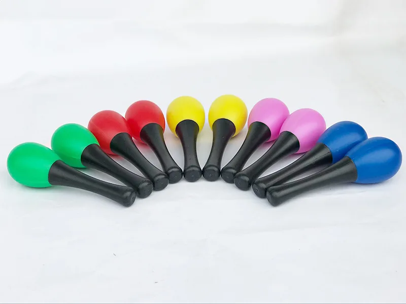 Orff ударный инструмент пластиковый maracas детская ручка sha dan маленький песочный молоток детская игрушка песочный молоток