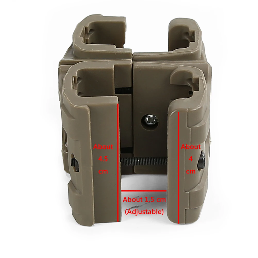 Tactical Gun Rifle Dual Magazine Coupler for MP7 Clip Connector Airsoft Military Mag Clamp Parallel Link Speed Loader