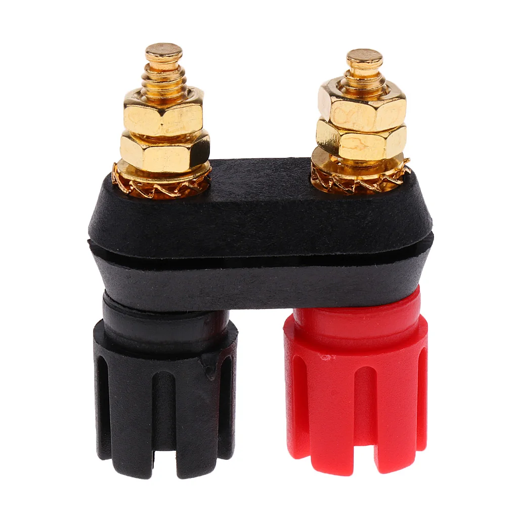 4 Pieces Speaker Amplifier Terminal Dual 2-way Banana Plug Jack