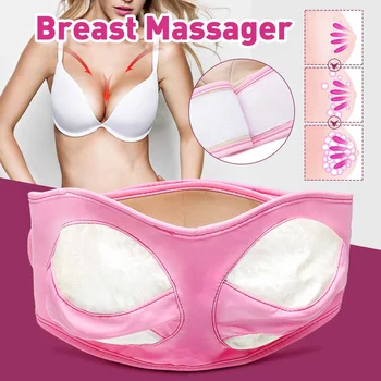 

USB Charging Electric Breast Massage Bra Vibration Chest Massager Growth Enlargement Enhancer Breast Heating Stimulator Machine
