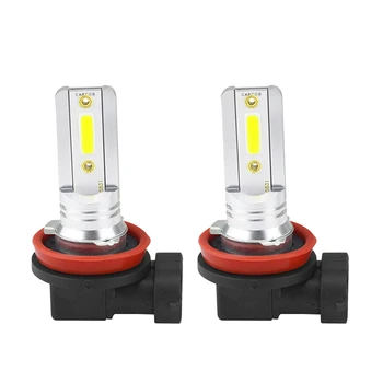 

2pcs LED headlights H11 H8 Fog Lamp Bulb 6500K Double Sided Xenon White