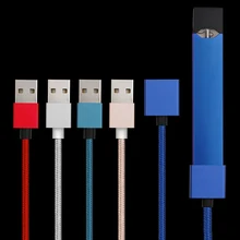 JUUL зарядное устройство Плетеный алюминиевый корпус провода для магнитно поглощающего зарядного кабеля USB