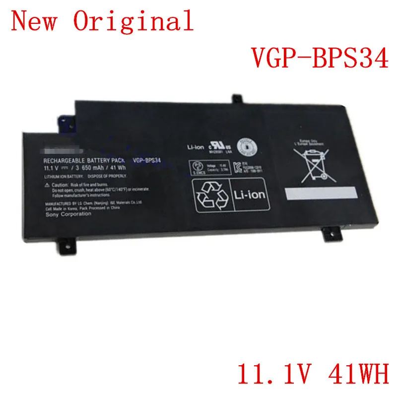 Литий-ионный аккумулятор для ноутбука VGP-BPS34 BPL34 для SONY VAIO SVF142 SVF14A SVF152 SVF153 SVF15A серия 11,1 V 41WH 3650mAh - Цвет: 41WH