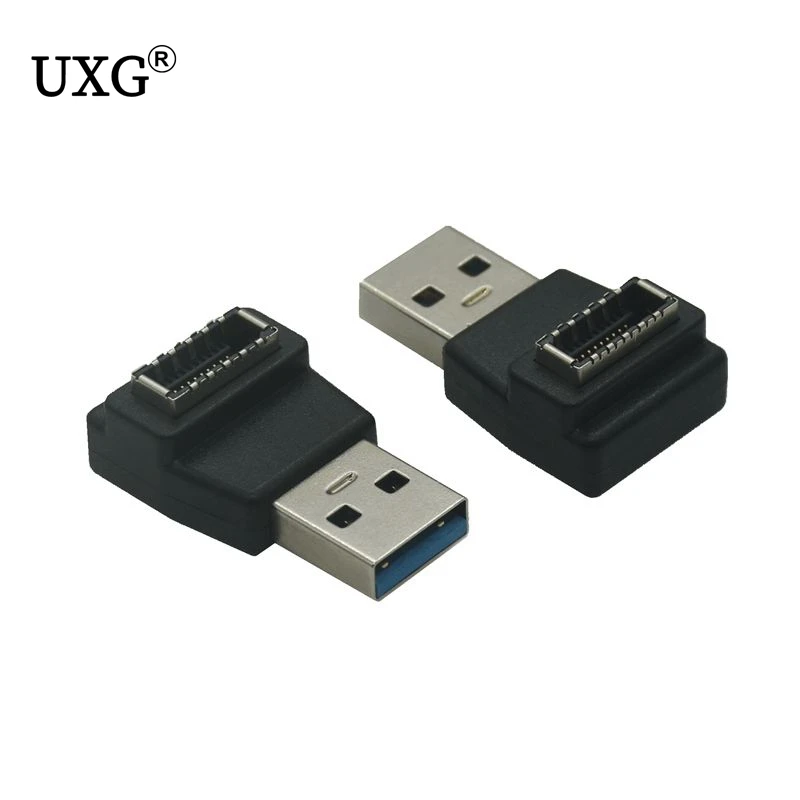 

Внутренний разъем USB3.0 для USB 3.1 Type-A на передний Тип E, гнездовой адаптер, 90 градусов, удлинитель материнской платы, угловой адаптер для передачи данных
