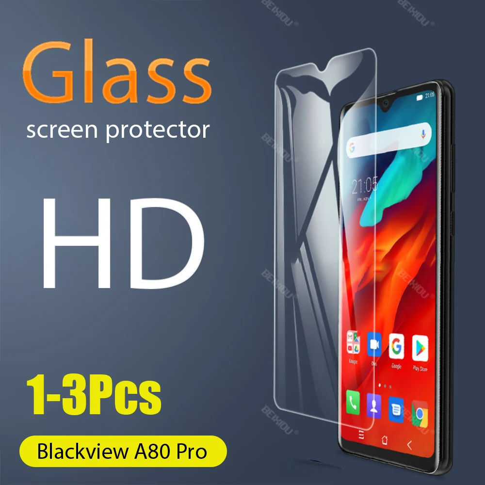 1-3 шт. полное закаленное стекло для Blackview A80 Pro защита экрана профессиональная