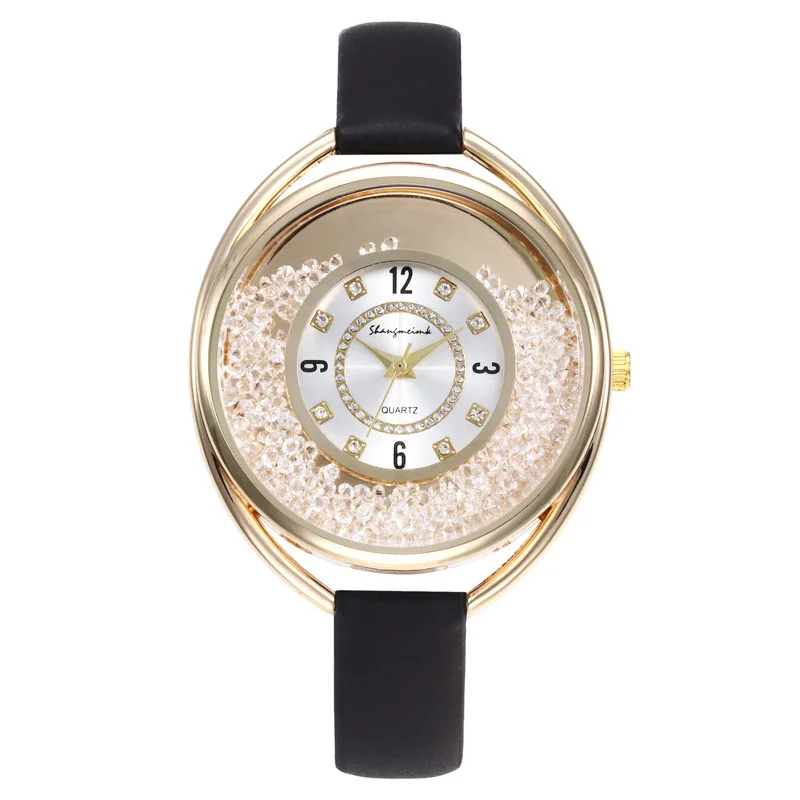 

2019 New Style Quicksand Crystal Quartz Watch xue sheng kuan European And American Fashion round WOMEN'S Watch