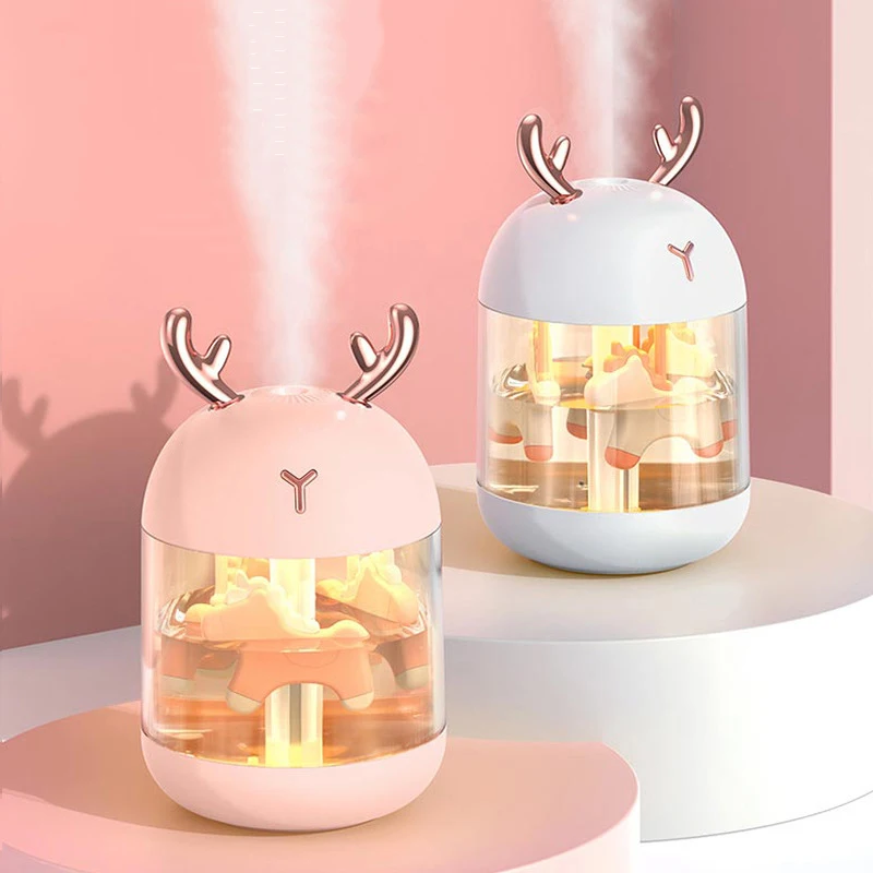 New Cute Pet Humidifier Essential Oil Diffuser Mini Humidifier for Home Aromatherapy Bedroom Mist Maker Ultrasonic Car Diffuser