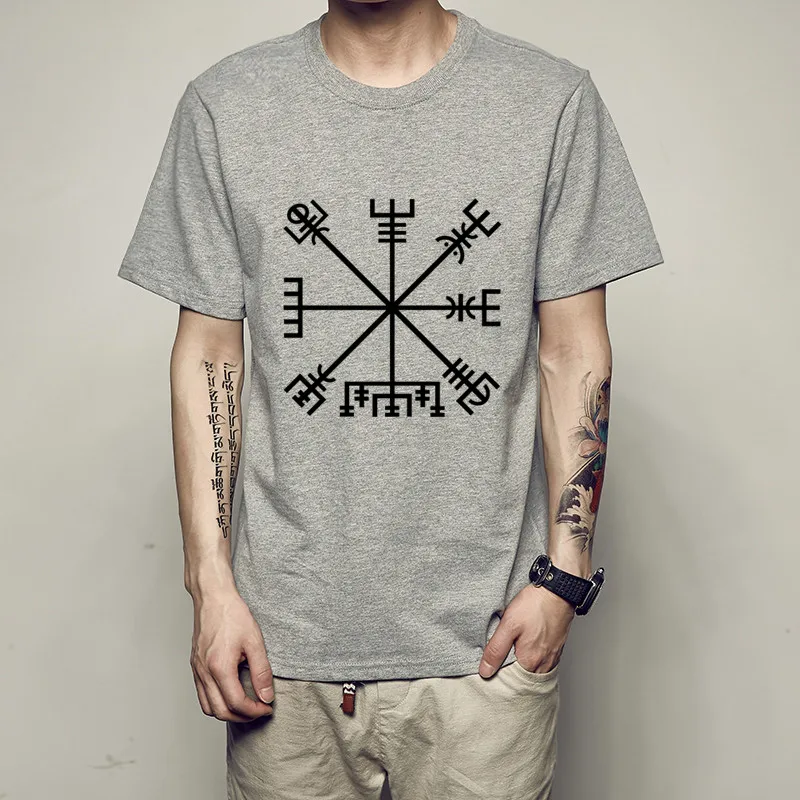 Свитшоты Vegvisir с компасом викингов по низкой цене мужские футболки для взрослых