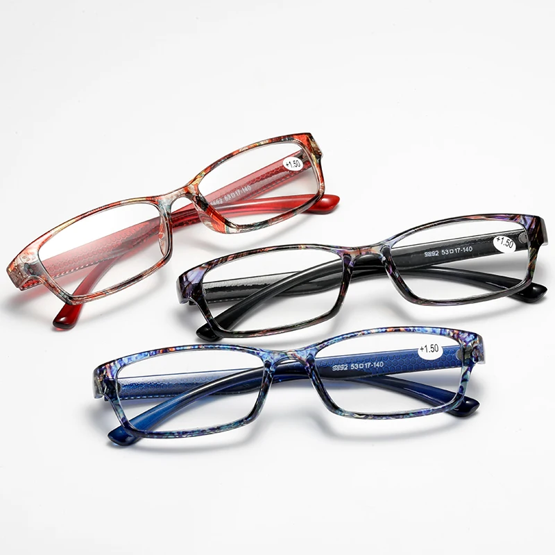 Горячая распродажа очки для чтения пресбиопические диоптрий мужские прозрачные пластиковые очки легкие женские очки модные заботы родителей