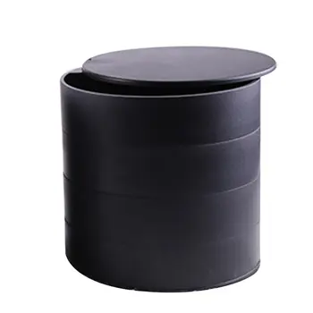 

4-Tier Jewelry Earring Organizer Box Rotating Storage Case Multi-layer Small Objects Round Storage Container for Women