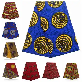 

African Ankara Fabric High Quality Tissus Wax Print Fabric 100% Cotton African Tissus Real Pagne Wax Original Veritable Wax Soft