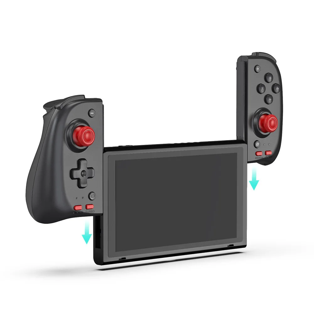 

Upgrade For Nintendo Switch OLED Pro Gamepad Controller wired 1L1R Joycon Handle Grip Gyro Joy-pad Joystick Accessories