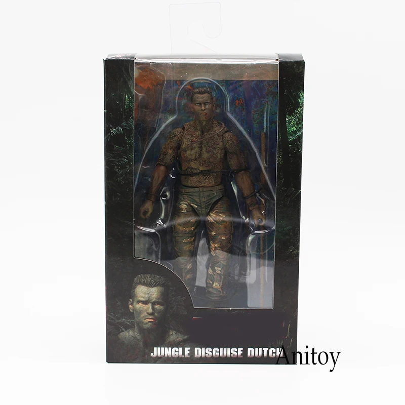 NECA Охотник 30-летие джунгли экстракция Маскировка голландские охотники джунглей ПВХ фигурка Коллекционная модель игрушки 18 см - Цвет: A