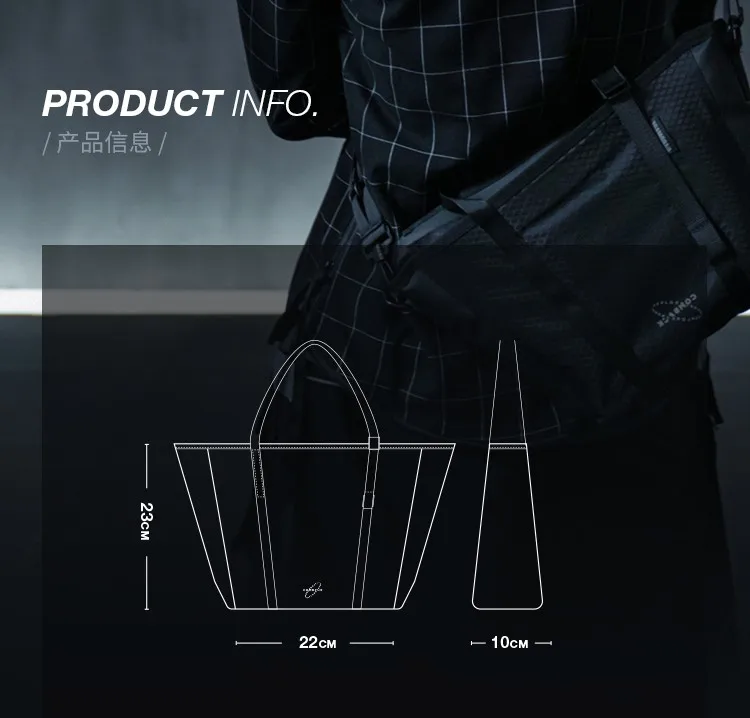 Messenger shoulder bag comback techwear accessories streetwear futuristic