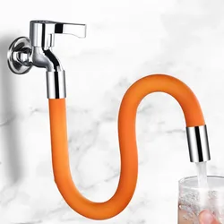 Universal Extension Tube Faucet Lengthening Extender 360-Degree Rotating 30cmSilicone Lengthening extension pipe