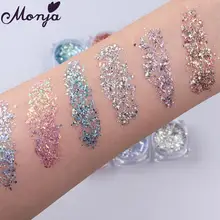Monja 6 коробок/Набор для нейл-арта ультратонкие Необычные Порошковые блестки Самоклеящиеся DIY блестящие хлопья маникюрные украшения Аксессуары