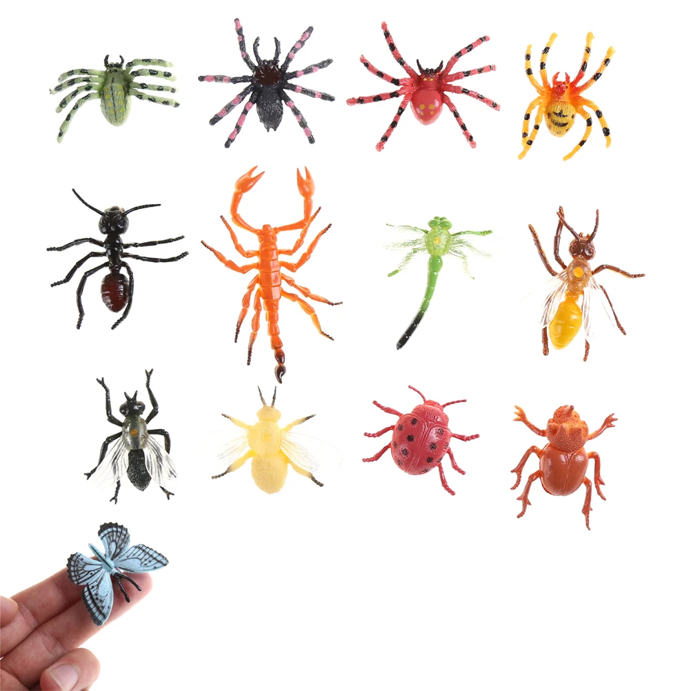 12 шт./партия, пластиковые фигурки рептилий насекомых, детские товары для праздника, любимые игрушки для мальчиков, для фигуры насекомых
