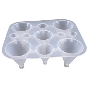 

1PC Round Silicone Jewelry Mold UV Resin Epoxy Tools Jewelry Making Tools DIY Pendant Molds