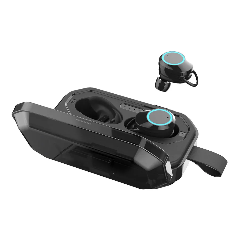 V5.0 мини наушники с зарядным устройством True HIFI водонепроницаемый беспроводной сабвуфер стерео голосовой Регулируемый Bluetooth наушники портативный