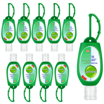 

10pcs Portable Anti-Bacteria Hand Sanitizer Gel with Silicone Case No Clean Hand Gel Waterless Sanitizer Handgel Disposable