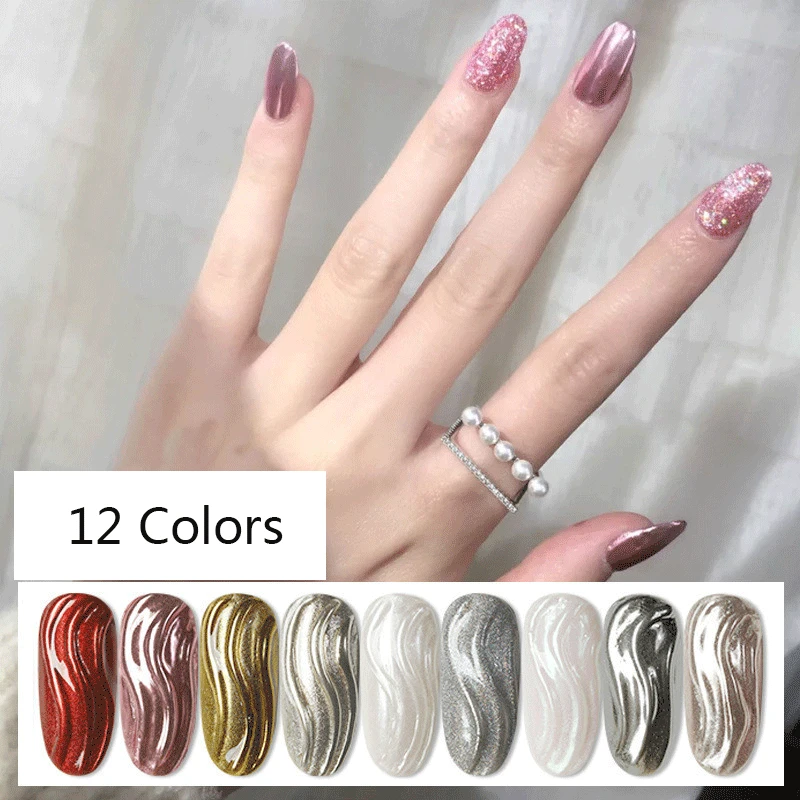 

1Pc Nail Powder Bright Metallic Effect Nail Mix Acrylic Colors Powder Nail Polish for Use with Manicure DIY Art Gel Acrylic Nail