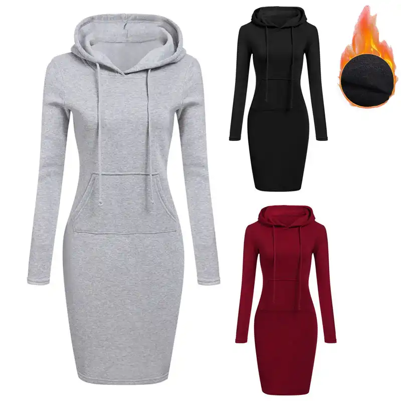 vestido moletom feminino inverno