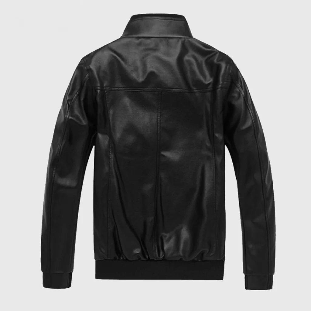JAYCOSIN мужская куртка Chaqueta Hombre зимняя кожаная верхняя одежда пальто на молнии с длинным рукавом мужская Куртка Jaqueta Masculino 19AUG6