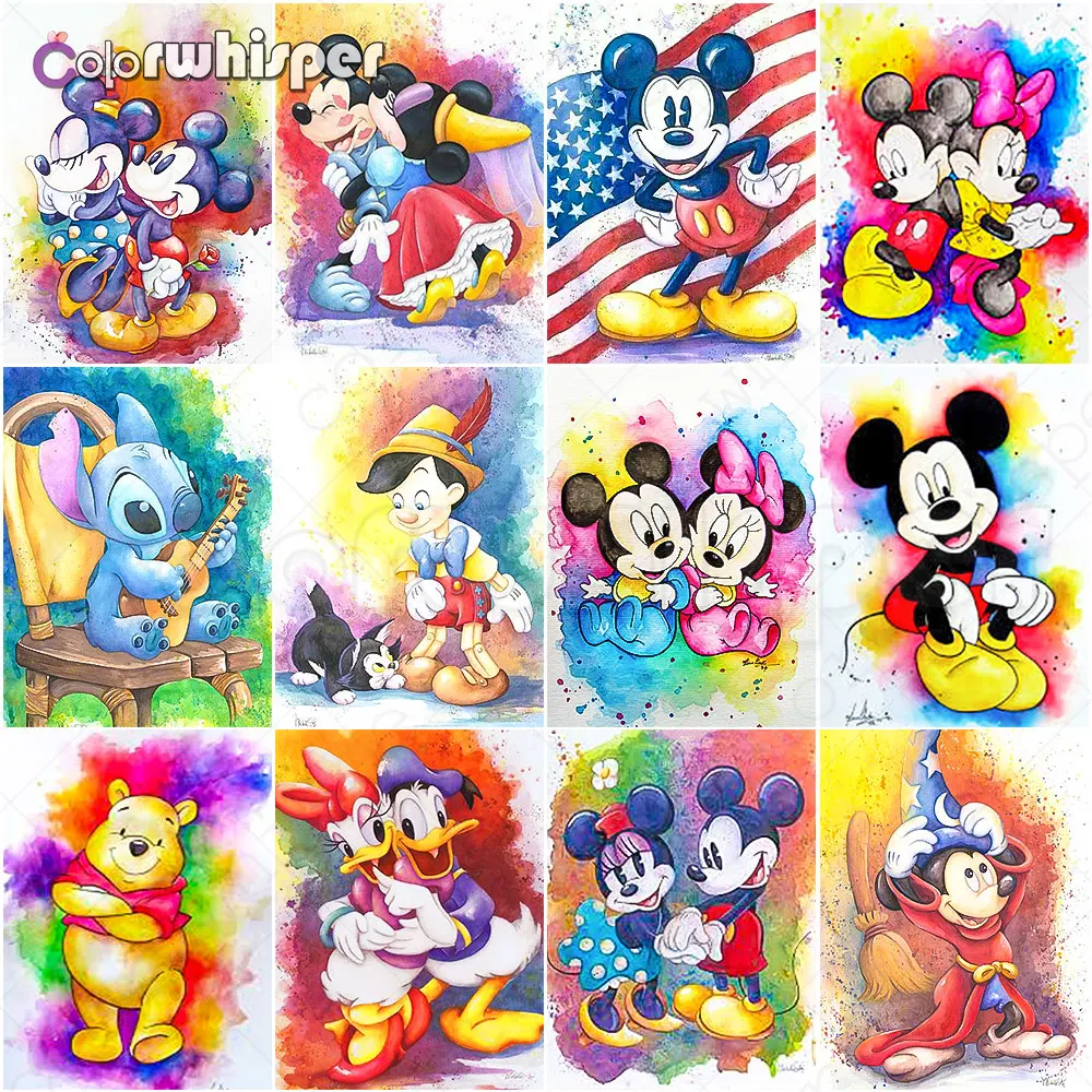

Diamond Painting Full Square/Round Drill Cartoon Mouse Duck Daimond Embroidery Cross Stitch Kit Mosaic Rhinestone Picture D070