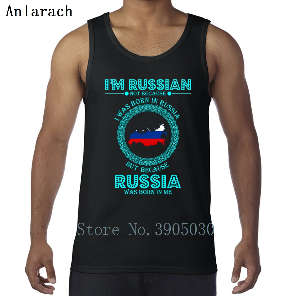 

I Am Russian Not Because I Was Born In Russia Vest Spring Autumn Unisex Sportswear Tank Top Men Customize Plus Size 3xl Funky