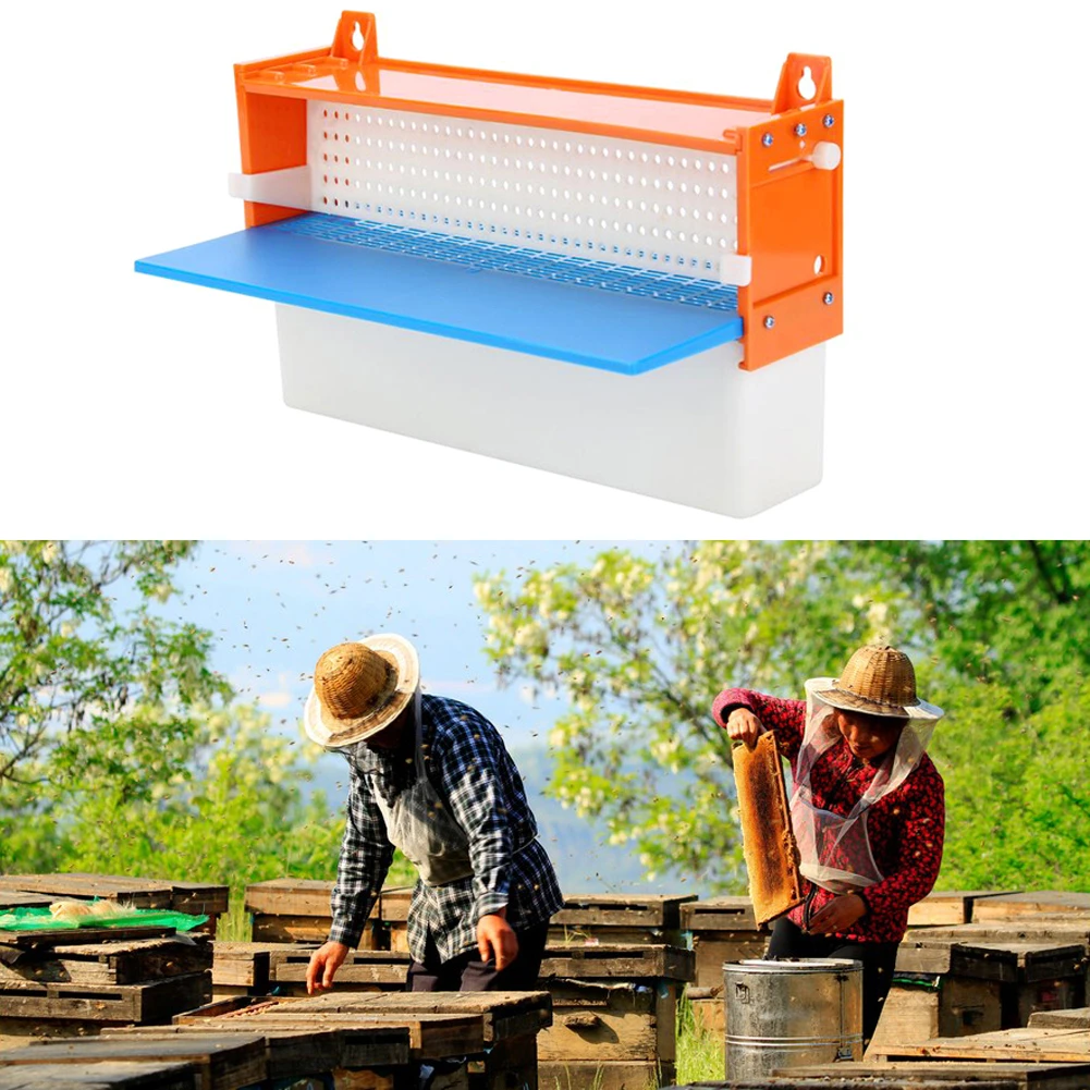 1X Plastic Bee Pollen Trap Collector Apiculture Beekeeping Tool Beehive