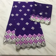 Швейцарская вуаль кружевная вышитая африканская кружевная ткань с камнями/вышитая бисером швейцарская вуаль хлопковая кружевная ткань для одежды PL110501