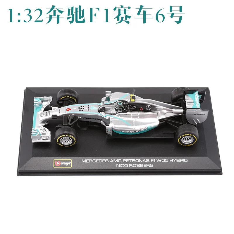 Bimeigao 1: 18 Mercedes сплава модель гоночной машины F1 формула гоночный автомобиль Хэмилтон 44# Росберг 6