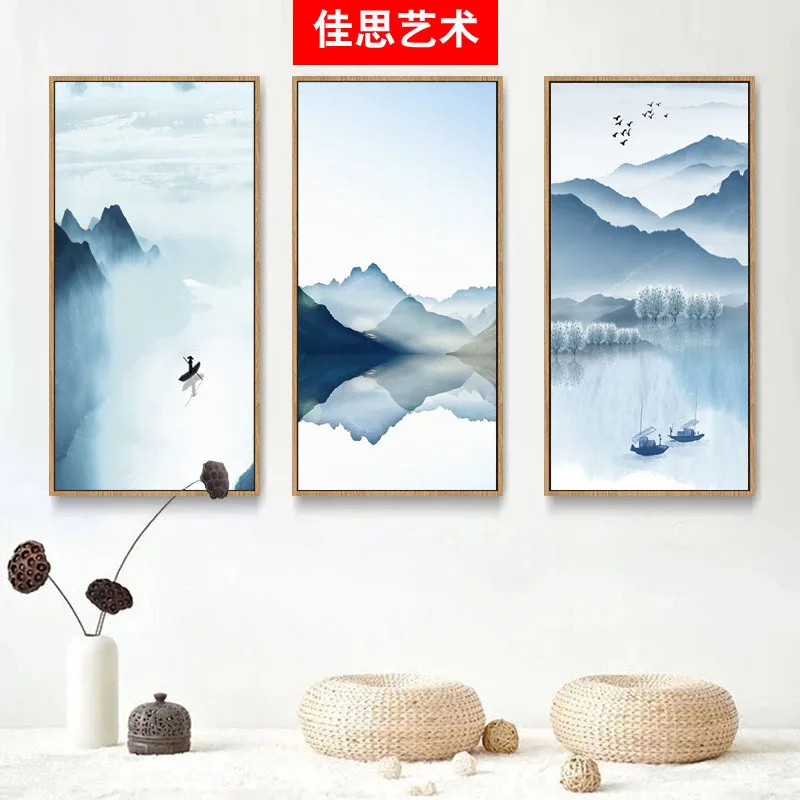 

New Chinese Style Decorative Painting Living Room Restaurant Wall Hanging Painting Entrance Electric Meter Box Library Bedroom M