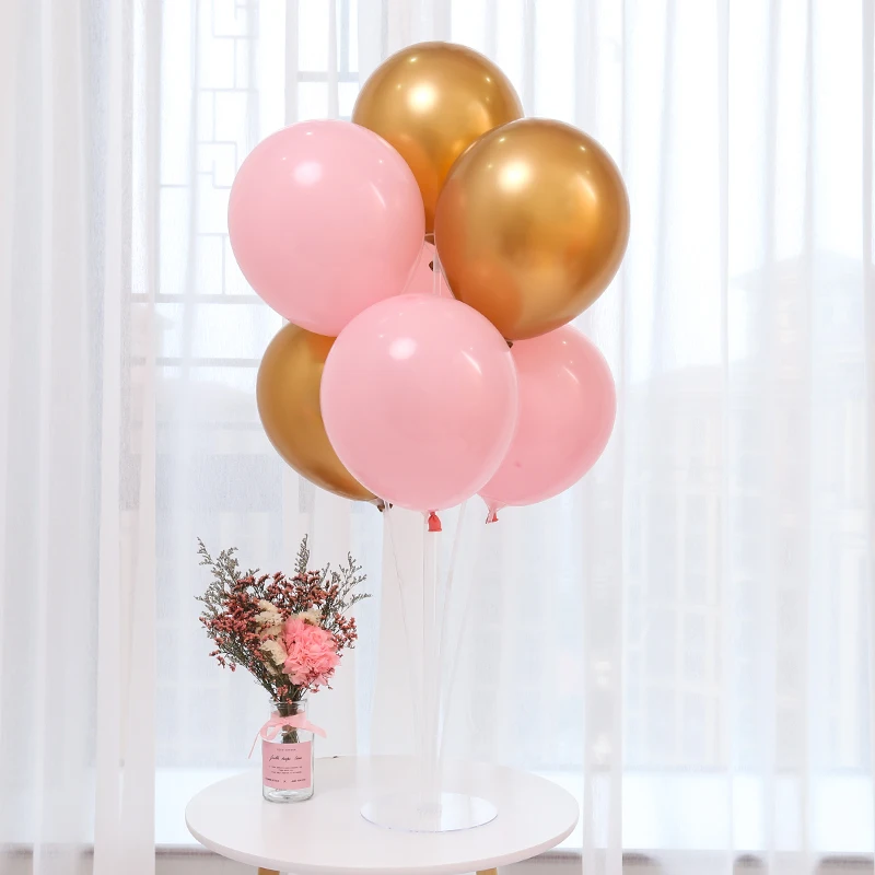 7 Tubes Balloons Stand Balloon HolderChrome Metallic Confetti Balloons Baby Shower Kids Birthday Party Wedding Decor Supplies